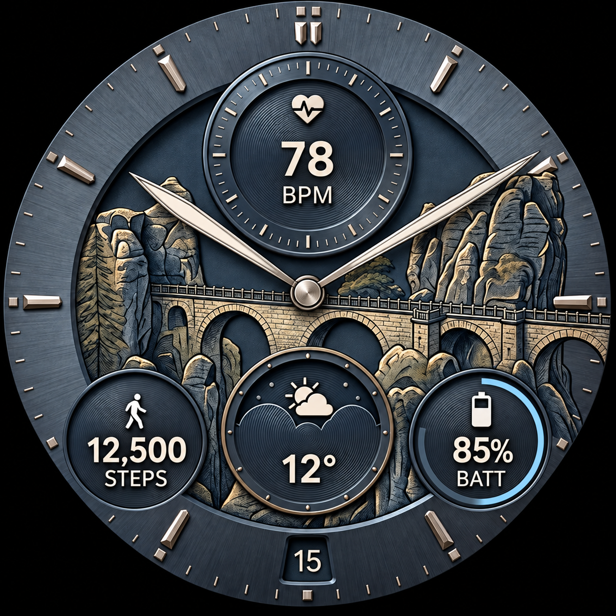 Bastei Bridge watch-face preview